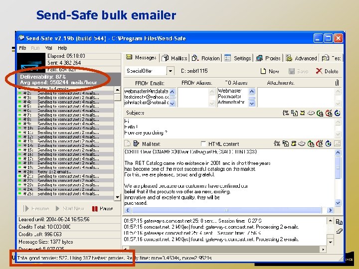 Send-Safe bulk emailer 22 