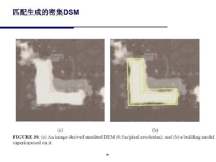 匹配生成的密集DSM 80 