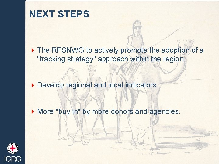 NEXT STEPS 4 The RFSNWG to actively promote the adoption of a 