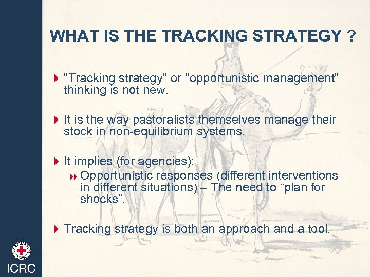 WHAT IS THE TRACKING STRATEGY ? 4 