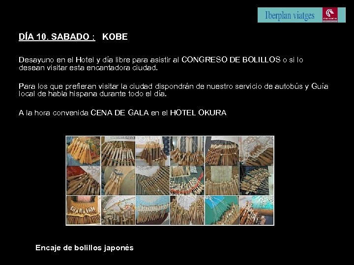 DÍA 10. SABADO : KOBE Desayuno en el Hotel y día libre para asistir