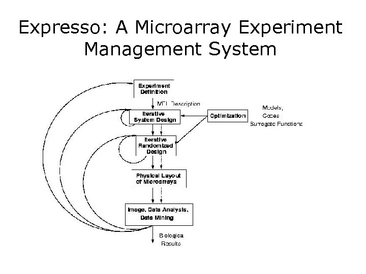 Expresso: A Microarray Experiment Management System 
