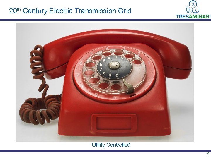 20 th Century Electric Transmission Grid Utility Controlled 1 