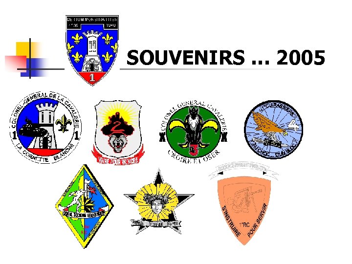 SOUVENIRS … 2005 