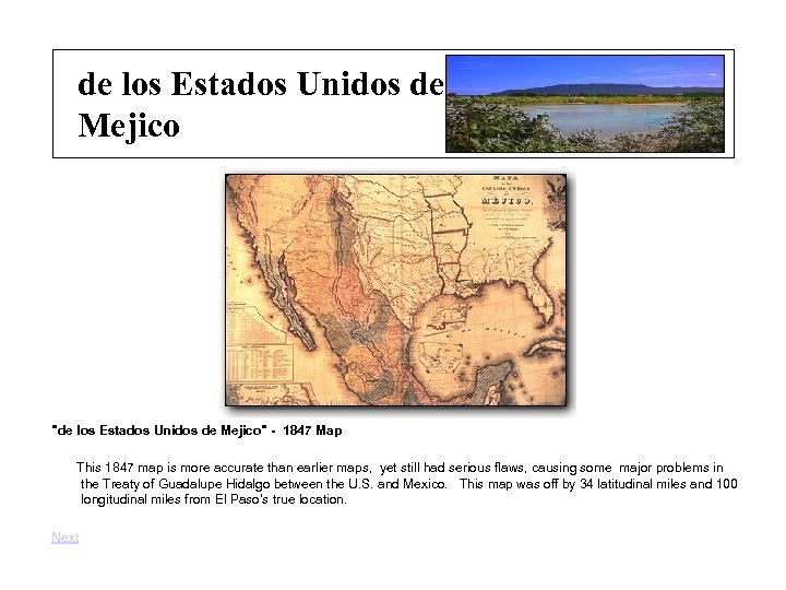 de los Estados Unidos de Mejico "de los Estados Unidos de Mejico" - 1847