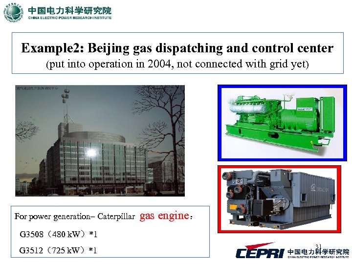 Example 2: Beijing gas dispatching and control center (put into operation in 2004, not