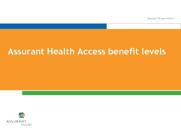 Assurant Health Access benefit levels 