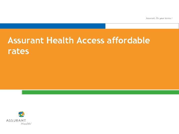 Assurant Health Access affordable rates 