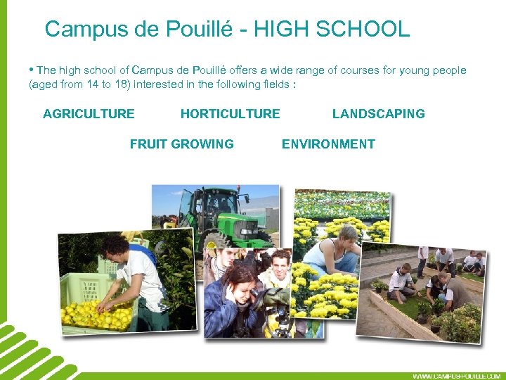 Campus de Pouillé - HIGH SCHOOL • The high school of Campus de Pouillé