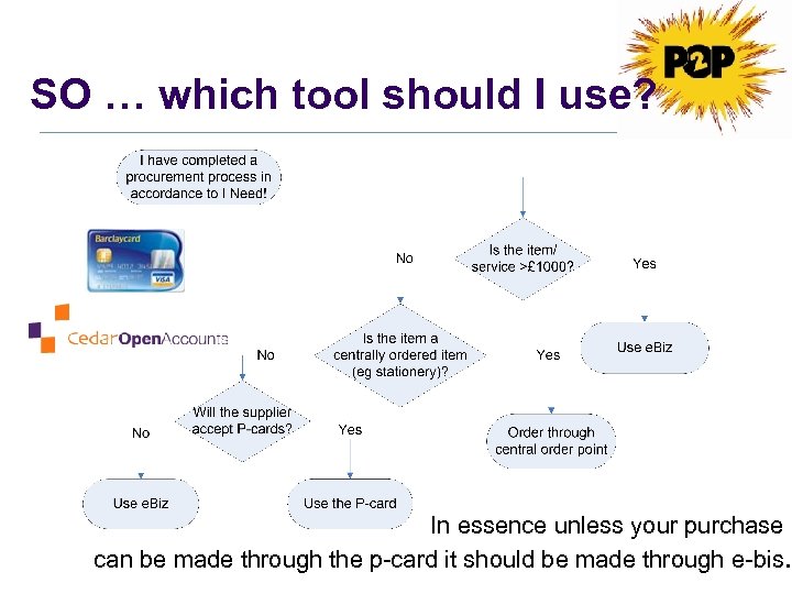 SO … which tool should I use? In essence unless your purchase can be