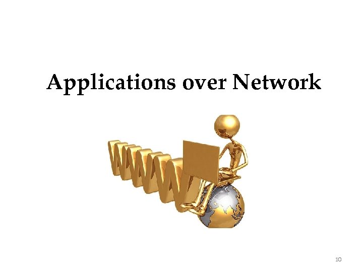 Applications over Network 10 