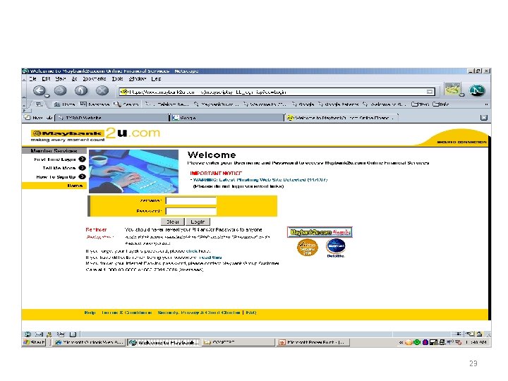 Security use in daily basis 6 – WEB 23 