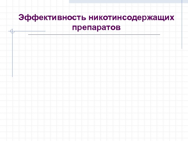 Эффективность никотинсодержащих препаратов 
