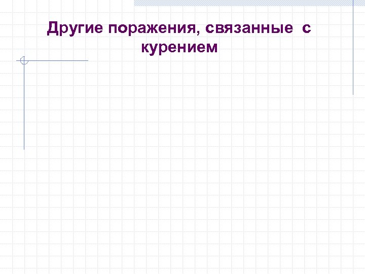 Другие поражения, связанные с курением 