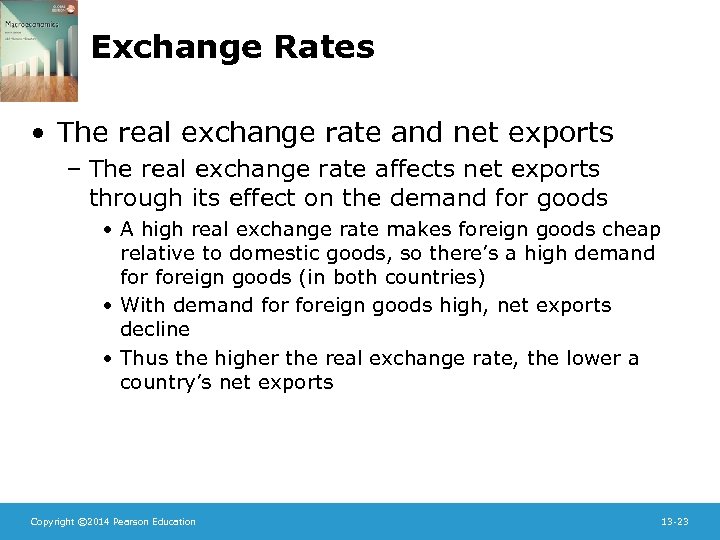 Exchange Rates • The real exchange rate and net exports – The real exchange