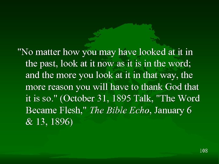 "No matter how you may have looked at it in the past, look at