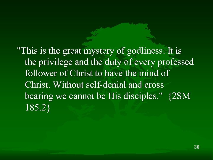 "This is the great mystery of godliness. It is the privilege and the duty