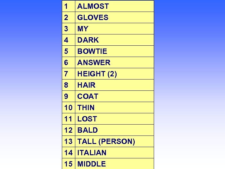 1 2 3 4 ALMOST GLOVES MY DARK 5 6 7 8 9 10