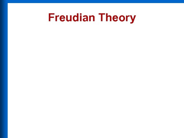 Freudian Theory 