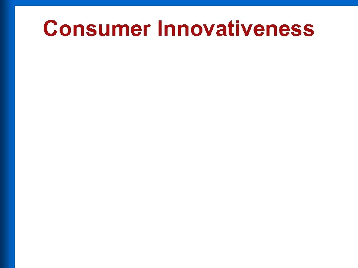 Consumer Innovativeness 