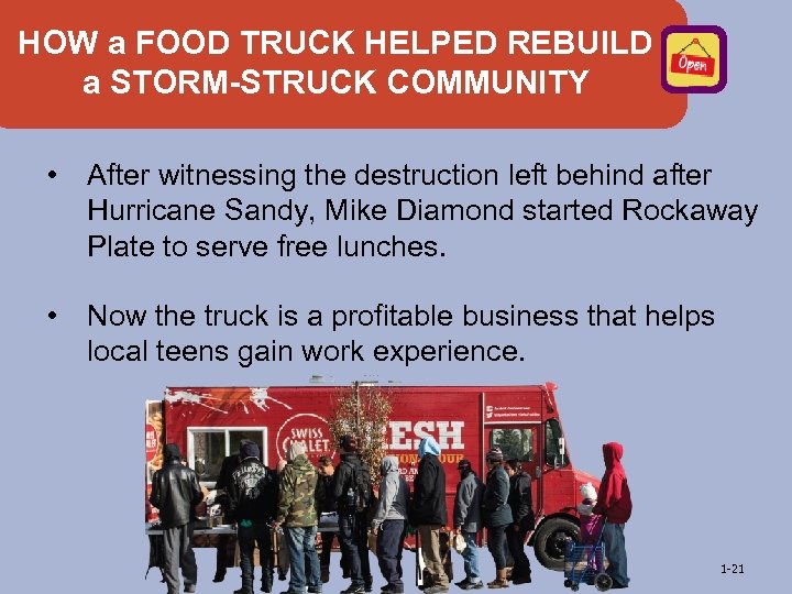 HOW a FOOD TRUCK HELPED REBUILD a STORM-STRUCK COMMUNITY • After witnessing the destruction