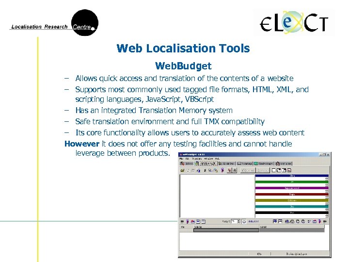 Web Localisation Tools Web. Budget – Allows quick access and translation of the contents