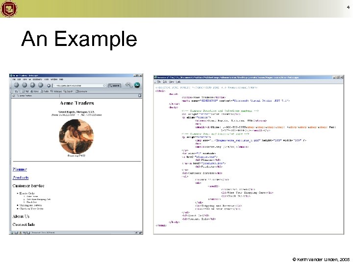 4 An Example © Keith Vander Linden, 2005 
