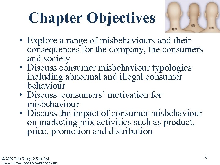 Chapter Objectives • Explore a range of misbehaviours and their consequences for the company,