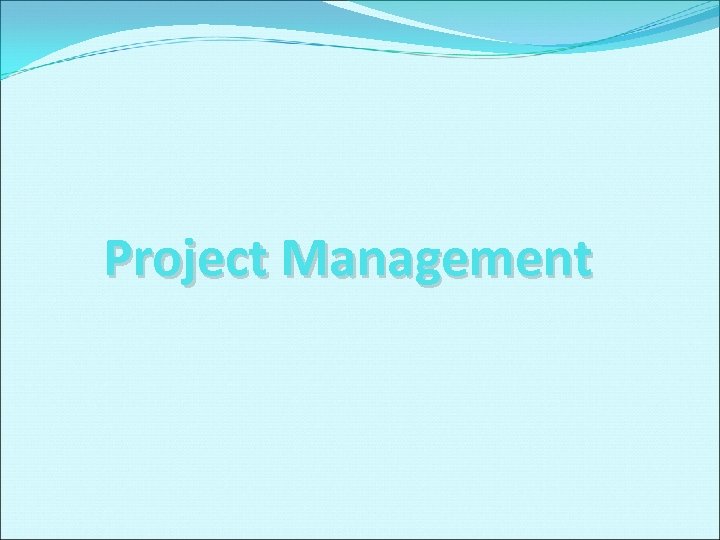 Project Management 