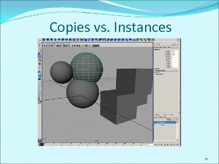 Copies vs. Instances 27 