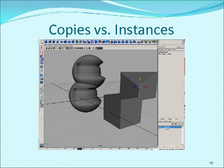 Copies vs. Instances 29 