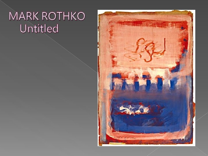 MARK ROTHKO Untitled 