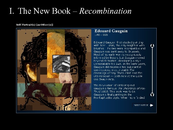 I. The New Book – Recombination 