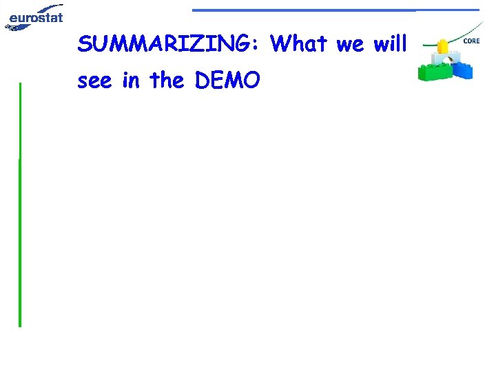 SUMMARIZING: What we will see in the DEMO 