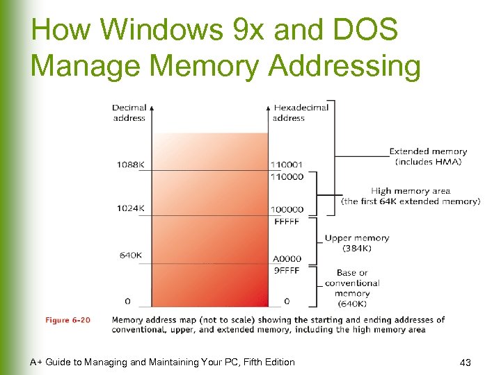 How Windows 9 x and DOS Manage Memory Addressing A+ Guide to Managing and