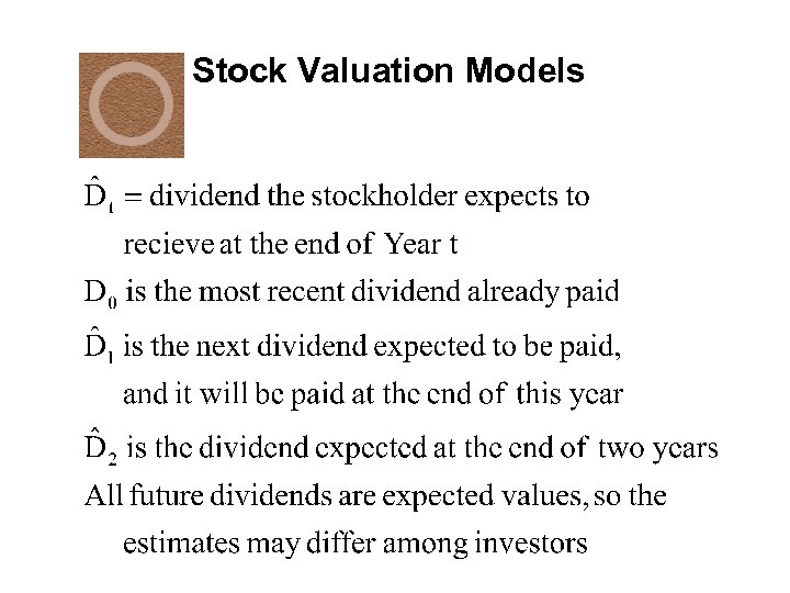 Stock Valuation Models 