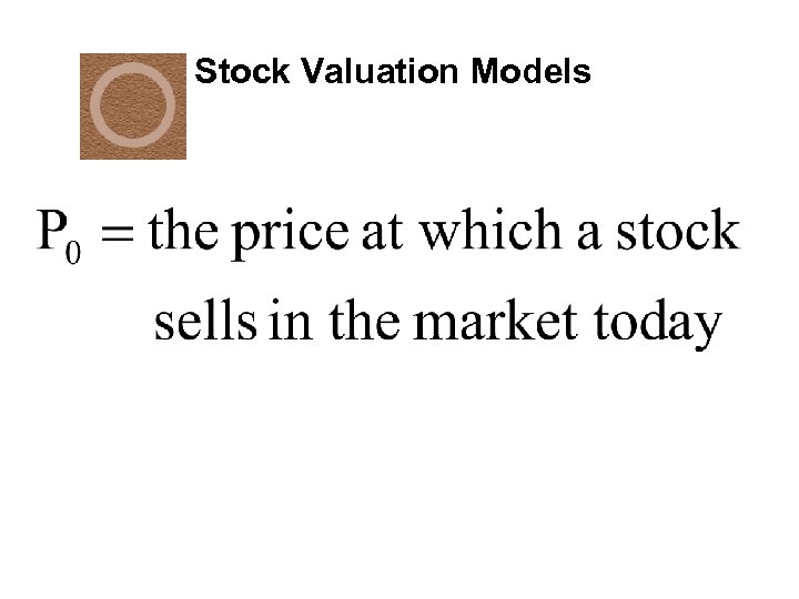 Stock Valuation Models 