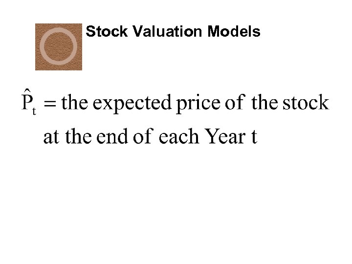 Stock Valuation Models 