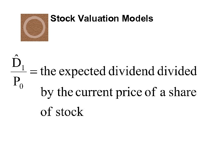 Stock Valuation Models 