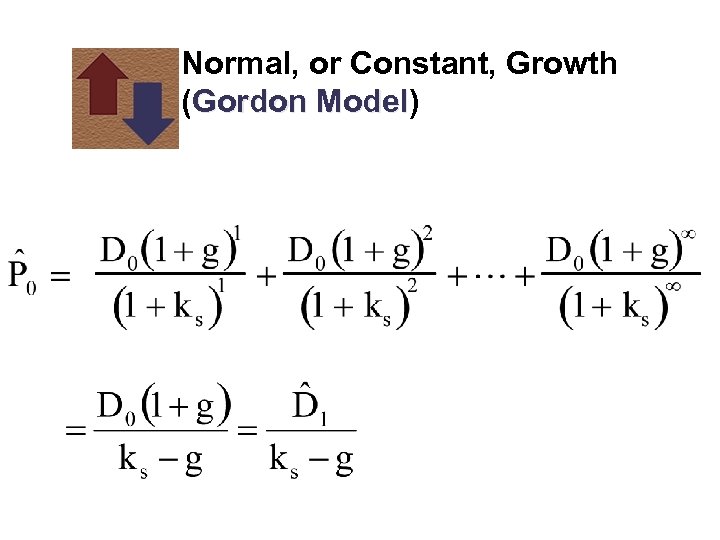 Normal, or Constant, Growth (Gordon Model) Model 