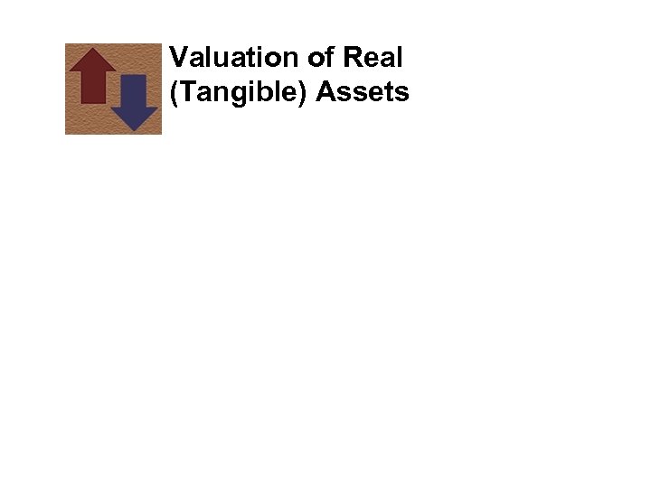 Valuation of Real (Tangible) Assets 