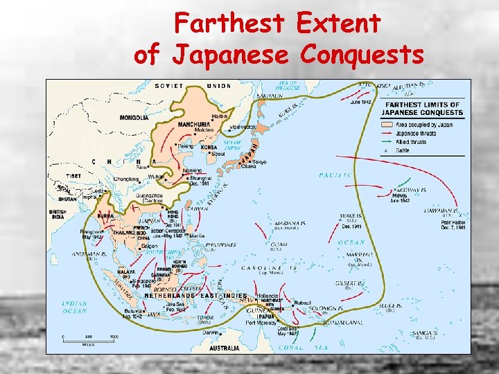Farthest Extent of Japanese Conquests 