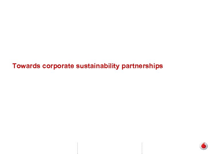 Towards corporate sustainability partnerships 