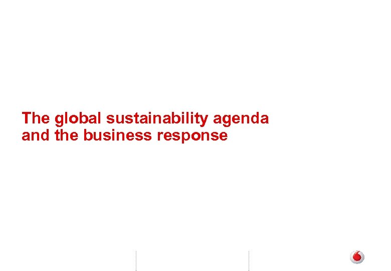 The global sustainability agenda and the business response 