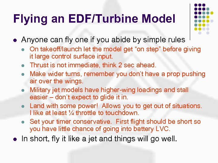 Flying an EDF/Turbine Model l Anyone can fly one if you abide by simple