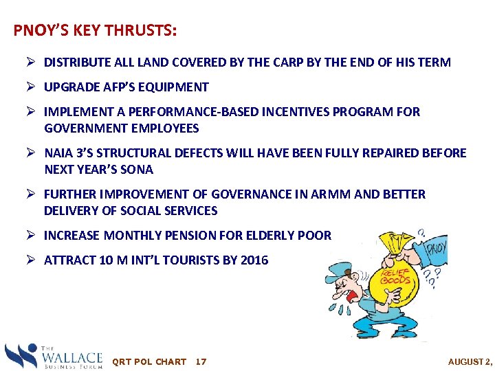 PNOY’S KEY THRUSTS: Ø DISTRIBUTE ALL LAND COVERED BY THE CARP BY THE END