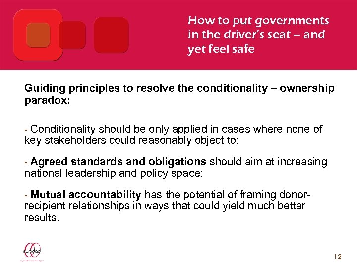 How to put governments in the driver’s seat – and yet feel safe Guiding