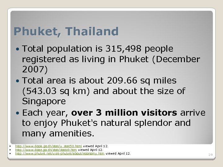 Phuket, Thailand Total population is 315, 498 people registered as living in Phuket (December