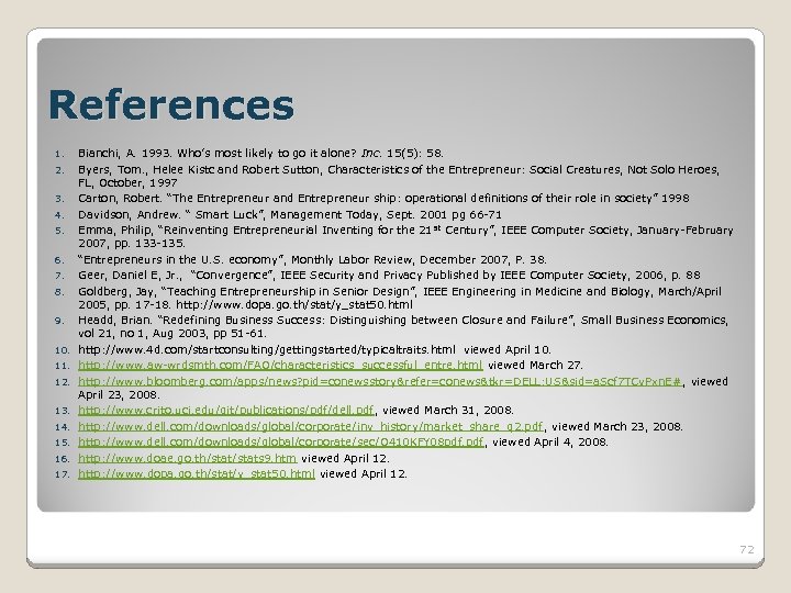 References 1. 2. 3. 4. 5. 6. 7. 8. 9. 10. 11. 12. 13.