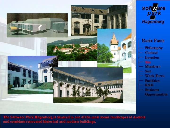 software soft park Hagenberg Basic Facts Philosophy Contact Location Site Members Size Work Force